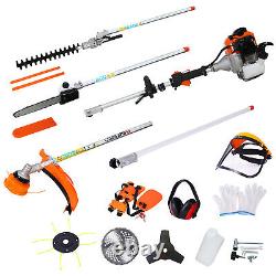 10in1 52cc Petrol Hedge Trimmer Chainsaw Brush Cutter Pole Saw Outdoor Mult Tool