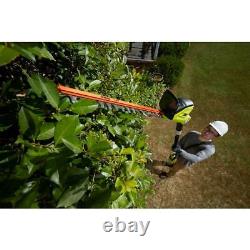 18 in. 40-volt lithium-ion cordless pole hedge trimmer (tool-only)