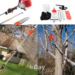 2019 NEW Petrol Hedge Trimmer Chainsaw Brush Cutter Pole Saw Tools 9in1 43cc