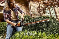 20V 22 Cordless Grass Hedge Trimmer Shrubber Cutter Lightweight Garden Tools US