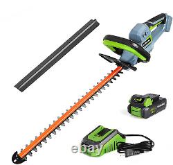 20V Cordless Hedge Trimmer, 20 Dual Action Blades Electric Gardening Tool, 2.0A