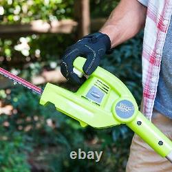 20 40 Volt Battery Powered Power Hedge Trimmer Outdoor Power Tools Green 2022