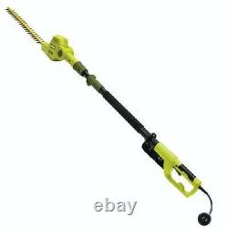 21 Electric Pole Hedge Trimmer Telescoping Tall Bushes Shrub Cutter Garden Tool