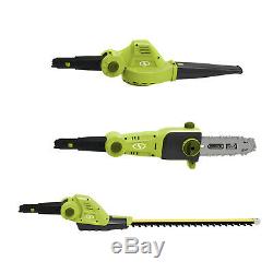 24V Cordless Hedge Trimmer Pole Sawing Leaf Blower Lawn Care Garden Tool Set New