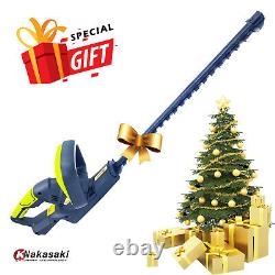 24V Cordless Hedge Trimmer With 20'' Double-Blade + Tool Kit Special Sale