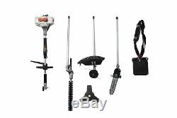 26CC 4 in 1 Multi Tool String Trimmer, Brush Cutter, Hedge Trimmer, Pole Saw