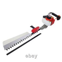 26cc 2-Stroke Gas Petrol Hedge Trimmer 33 Single-Sided Blade Brush Cutter Tools