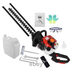 26cc 2cycle 24in Dual-Blade Gas Powered Hedge Trimmer Professional Trimming Tool