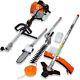 33cc 2-cycle Saw Hedge Trimmer With Gas Pole 4 In 1 Multi-functional Trimming Tool