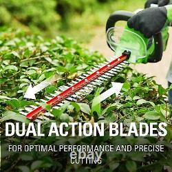 40V Cordless Rotating Hedge Trimmer Alloy Steel 3/4in Cutting Capacity Tool Only