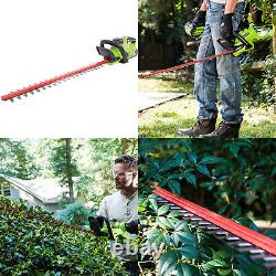 40V Hedge Trimmer 24in Dual Side Blade Handheld Cordless Garden TOOL ONLY