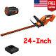 40v Max Cordless Hedge Trimmer Battery Powered Black/orange 24-inch Home Tools
