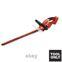 40V MAX Li Ion Cordless Hedge Trimmer 24 in Dual Action Blade Garden Shear Tool