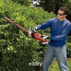 40V MAX Li Ion Cordless Hedge Trimmer 24 in Dual Action Blade Garden Shear Tool