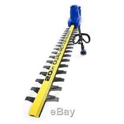 40 Volt Pole Hedge Trimmer 20 inch Dual Action Blade 7 Position Head TOOL ONLY