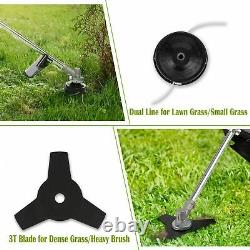 43CC Multi Function 2 in 1 Garden Tool Brush Cutter, Gas Grass Trimmer, Red+us