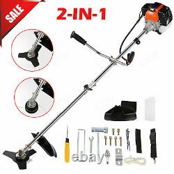 43CC Multi Function 2 in 1 Garden Tool Brush Cutter, Gas Grass Trimmer, USRed%