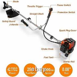 43CC Multi Function 2 in 1 Garden Tool Brush Cutter, Gas Grass Trimmer, -USRed%