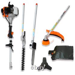 4/5/8-in-1 Multi-Functional Garden Trimming Tool with Pole Saw Hedge Trimmer US