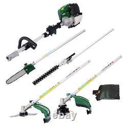 4 in 1 38CC 4 stroke Garden Trimming Tool System with Gas Pole Saw Hedge Trimmer