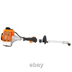4-in-1 52cc Gas Hedge Trimmer Brush Cutter Pole Saw 2-Cycle Garden Tool System