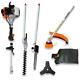 4 In 1 55cc Gas Hedge Trimmer Brush Cutter Pole Saw 2-cycle Garden Tool System