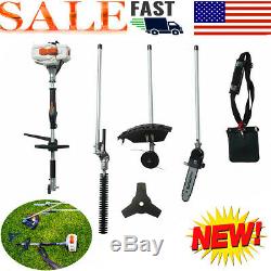 4 in 1 Multi Tool with Grass Trimmer Attachment, Hedge Trimmer Attachment, Pole