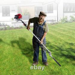 51.7 CC Petrol Hedge Trimmer Pole Saw Grass Cutter Gardening Tool 2-Stroke