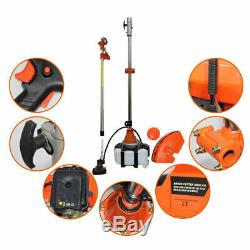 52cc 4 in 1 Hedge Trimmer Multi Tool Garden Chainsaw Petrol Strimmer BrushCutter