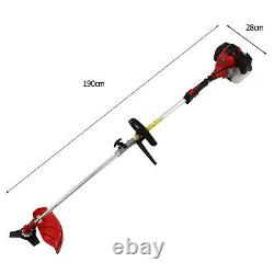 52cc 5 in 1 Garden Multi Tool Strimmer Petrol Hedge Trimmer Chainsaw Brushcutter