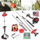 52cc 5 In 1 Gas Hedge Trimmer Brush Cutter Pole Saw Chainsaw Tree Cutting Tools