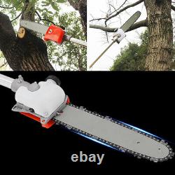 52cc 5 in 1 Gas Hedge Trimmer Brush Cutter Pole Saw Chainsaw Tree Cutting Tools