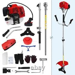 52cc Gasonline Hedge Trimmer Brush Cutter Pole Saw 2-Cycle Garden Tool System