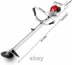 58CC 4-In-1 Straight Shaft String Trimmer Gas Power Weed Eater Brush Cutter Tool