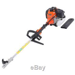 5 in1 52cc Petrol Chainsaw Brush Cutter Hedge Trimmer Extension Pole Garden Tool