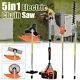 5 In 1 52 Cc Petrol Hedge Trimmer Chainsaw Brush Cutter Pole Saw Outdoor Tools