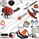 5 In 1 52cc Gas Hedge Trimmer Brush Cutter Pole Saw 2-cycle Garden Tool System