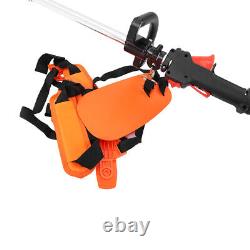 5 in 1 52cc Gas Hedge Trimmer Chainsaw Brush Cutter Pole Saw Garden Grass Tools