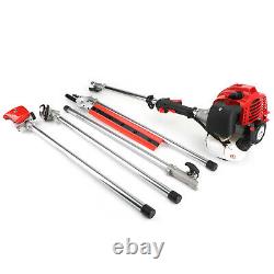 5 in 1 52cc Petrol Hedge Trimmer Chainsaw Brush Cutter Pole Saw Outdoor Tool US1