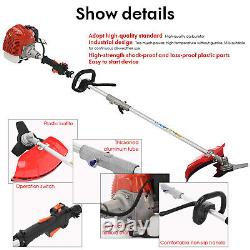 5 in 1 52cc Petrol Hedge Trimmer Chainsaw Brush Cutter Pole Saw Outdoor Tool US