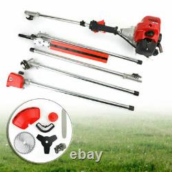 5 in 1 52cc Petrol Hedge Trimmer Chainsaw Brush Cutter Pole Saw Outdoor Tools P1