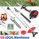 5 In 1 Garden Tools 52cc Petrol Hedge Trimmer Chainsaw Brush Cutter Pole Saw