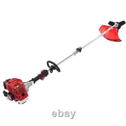 5 in 1 Petrol Hedge Trimmer Brush Cutter Pole Saw Chainsaw Tree Cut Tool 52cc US