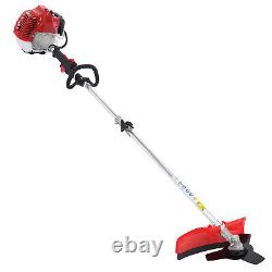 5 in 1 Petrol Hedge Trimmer Brush Cutter Pole Saw Chainsaw Tree Cut Tool 52cc US