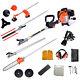 6 In 1 52cc Petrol Hedge Trimmer Chainsaw Brush Cutter Pole Saw Outdoor Tools