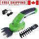 7.2v Cordless 2 In1 Grass Shear & Hedge Trimmer Cutter Clipper Tool With Blades