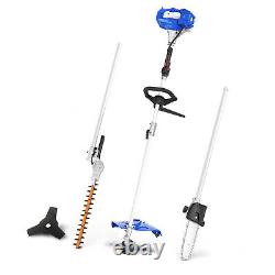 BADGER 26cc Multi -Tool Trimmer 4 in 1 Garden Tool Combo with hedge pole saw