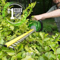CORDLESS HEDGE TRIMMER Ego Power Dual Action Steel Blade Tools HT2400 24-In 56V