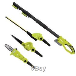 Cordless 24-Volt Lawn Care System Hedge Trimmer Pole Saw Leaf Blower Yard Tools