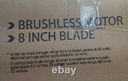 Cordless Electric Lawn Edger 80 Volt Max Brushless Motor Outdoor Tool Only